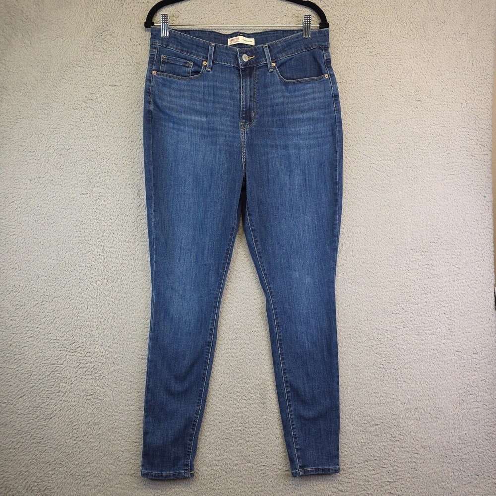Levis Jeans 16M High Rise Skinny Curvy Medium Wash Stretch‎ Denim Sculpting